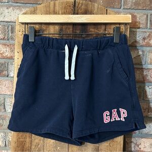 GAP Blue and Gray Athletic Shorts with Elastic Waistband